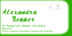alexandra nepper business card